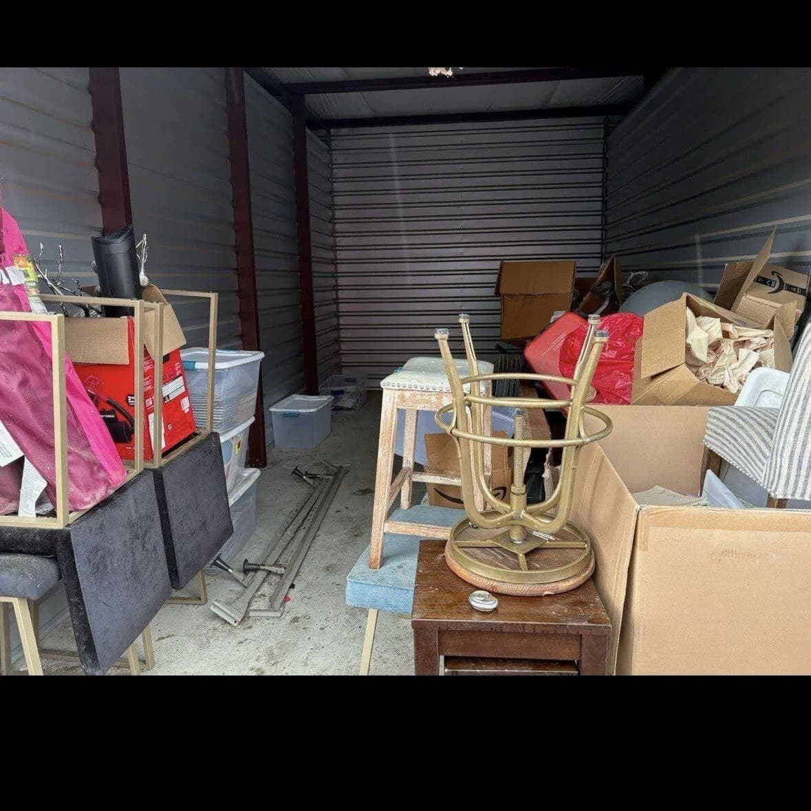 Contents left behind in a unit before an ME3 Junk Solutions turnover cleanout in Bryan-College Station